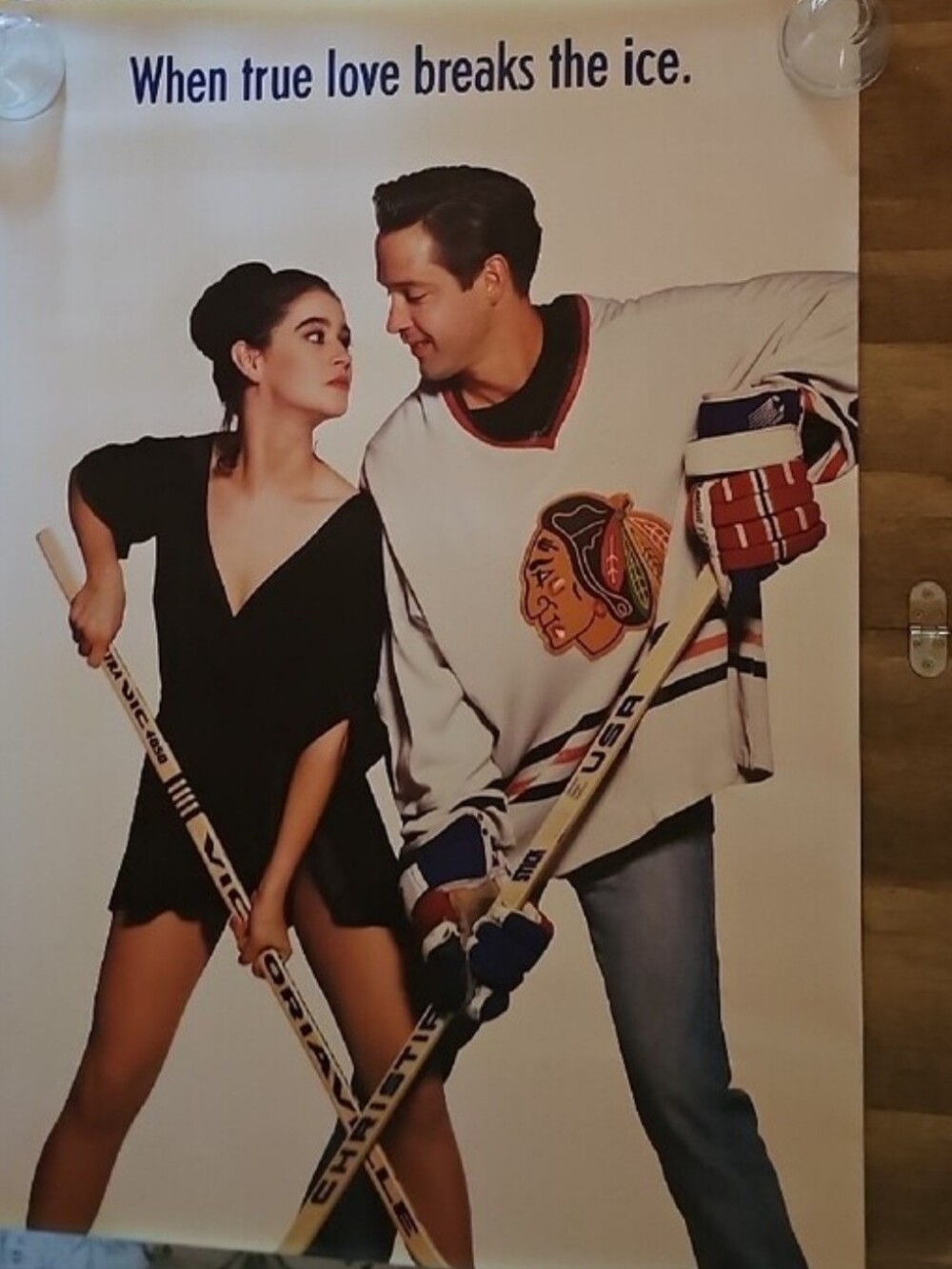 VTG 1992 The Cutting Edge Original Subway Movie Poster RARE 1-of-1 Find!